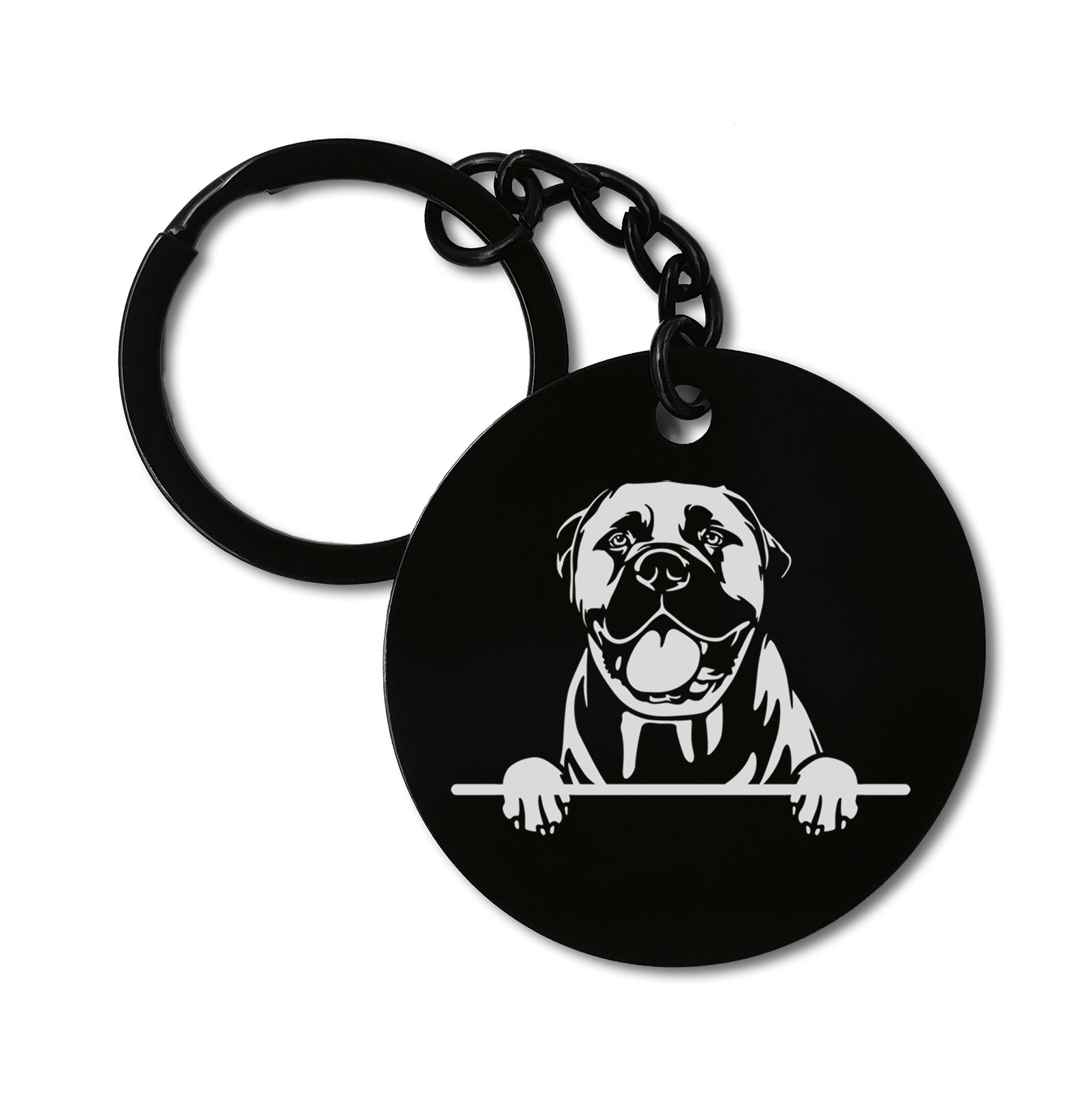 Bullmastiffs Cute Dog Graviruotas metalinis pakabukas su pasirenkamu užkabinimu