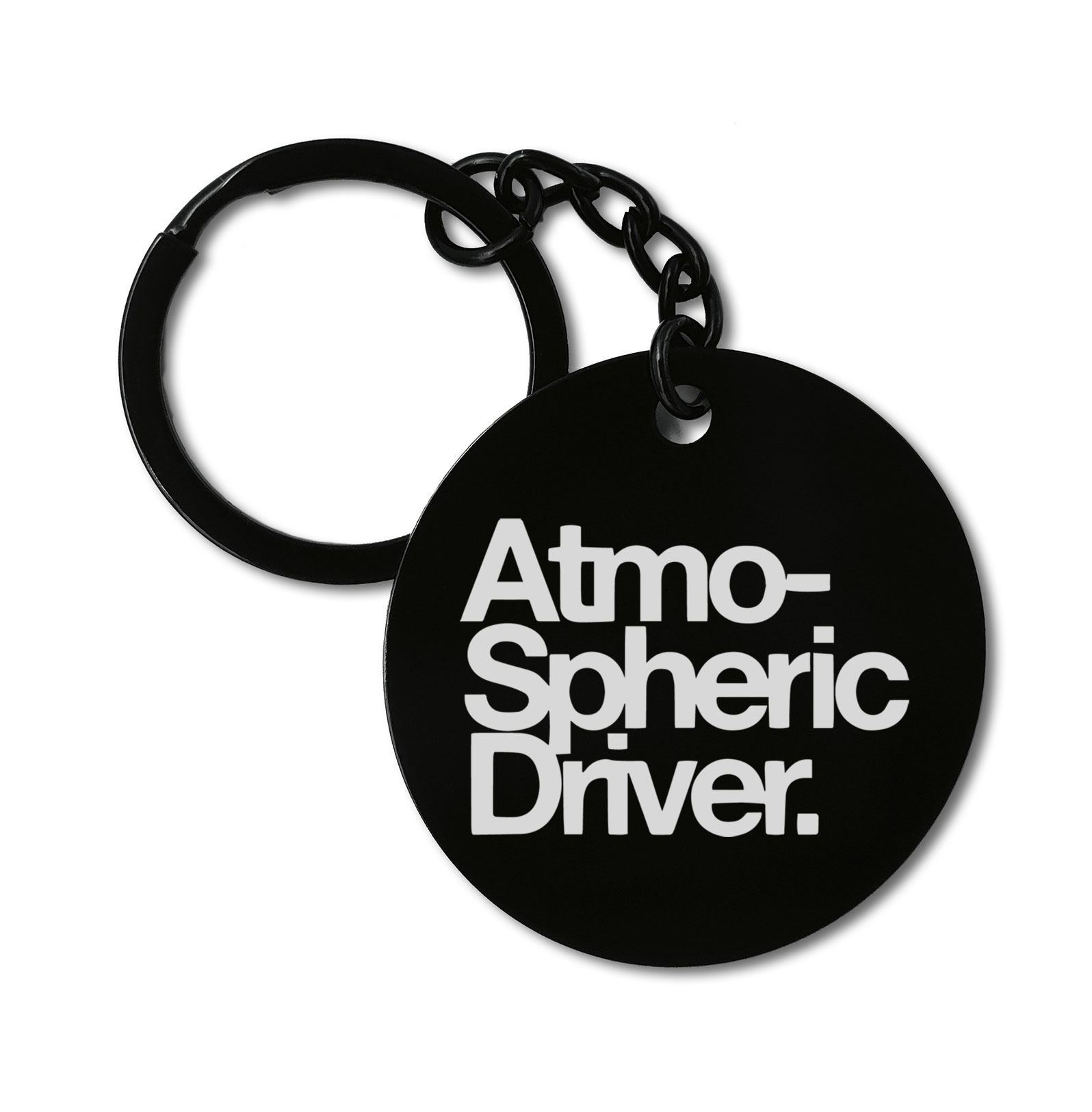 Atmospheric Driver Engine Cars Graviruotas metalinis pakabukas su pasirenkamu užkabinimu