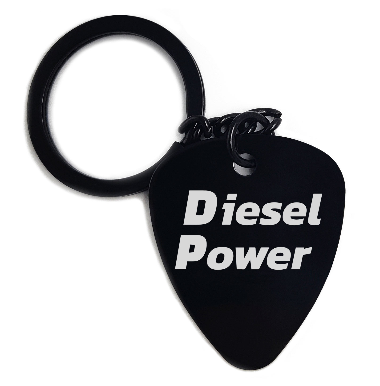 Diesel Power Car Graviruotas metalinis pakabukas su pasirenkamu užkabinimu