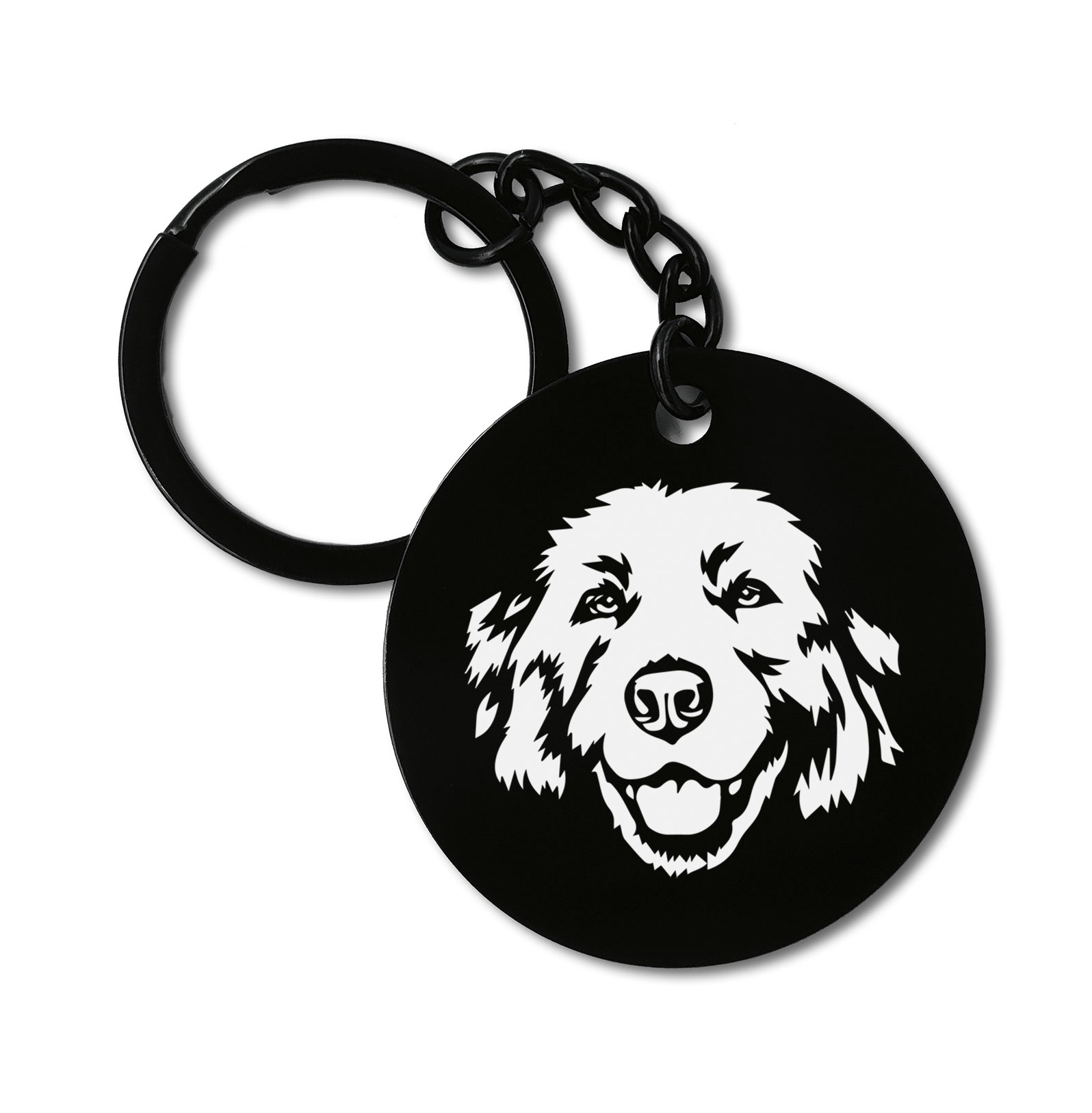 Maremma Sheepdog Dog Breed Graviruotas metalinis pakabukas su pasirenkamu užkabinimu