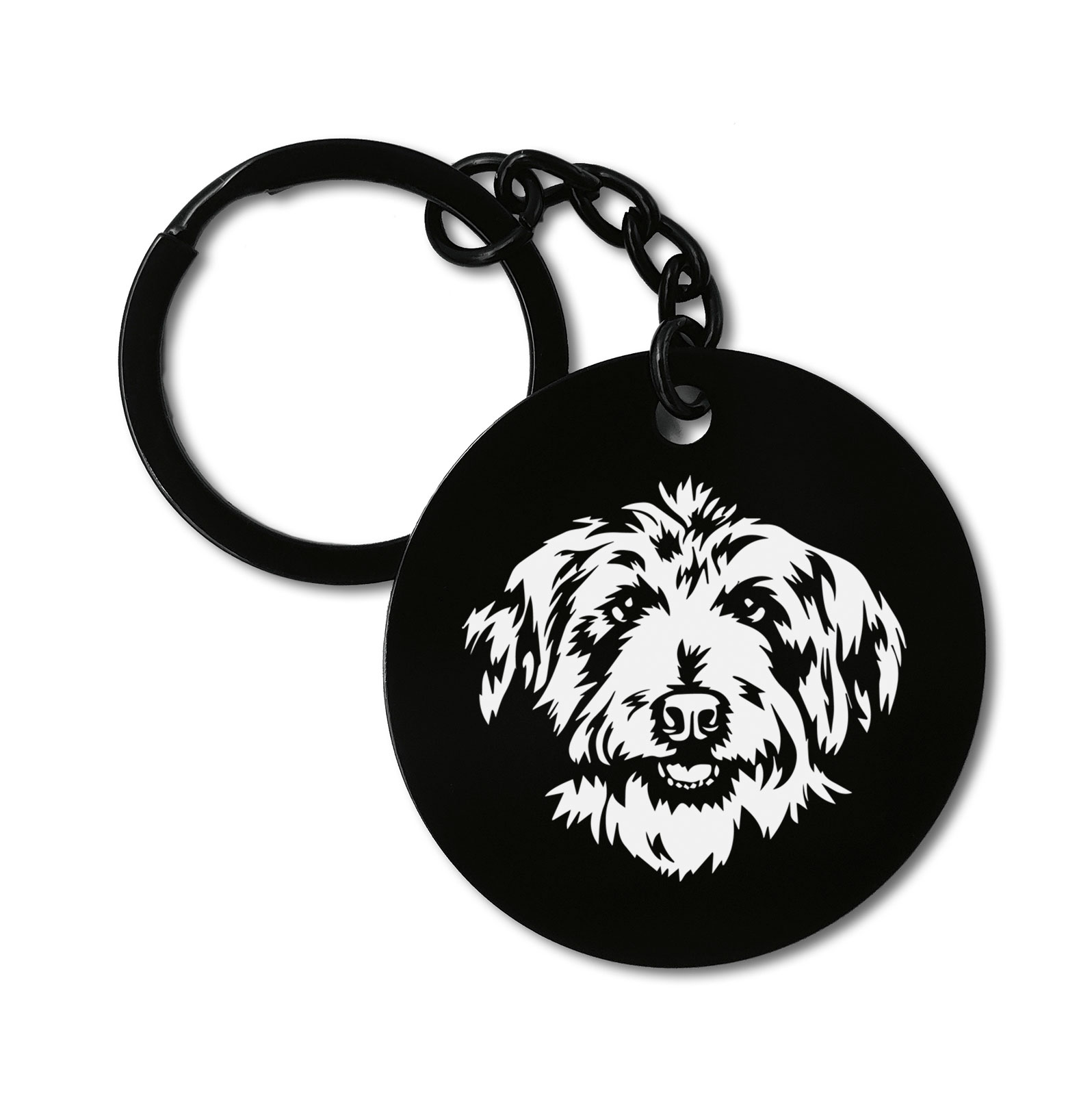 Glen Of Imaal Terrier Dog Breed Graviruotas metalinis pakabukas su pasirenkamu užkabinimu
