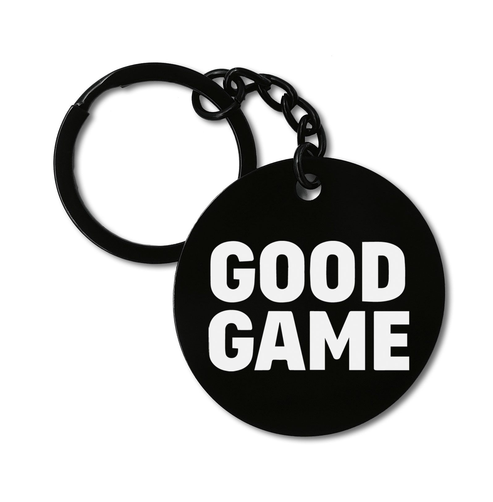 GG Good Game Gaming Life Graviruotas metalinis pakabukas su pasirenkamu užkabinimu