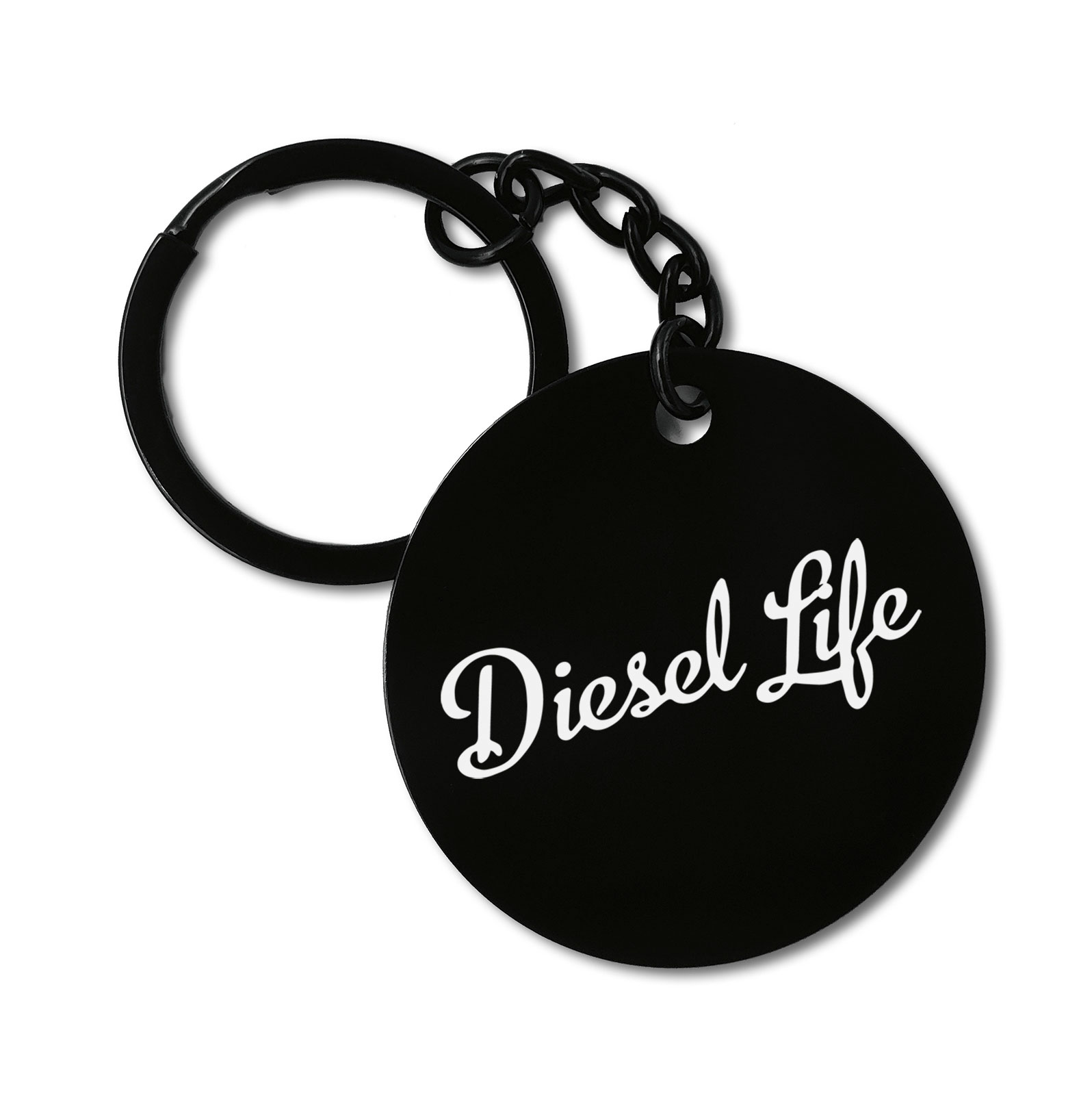 Diesel Life Car Auto Syle Graviruotas metalinis pakabukas su pasirenkamu užkabinimu
