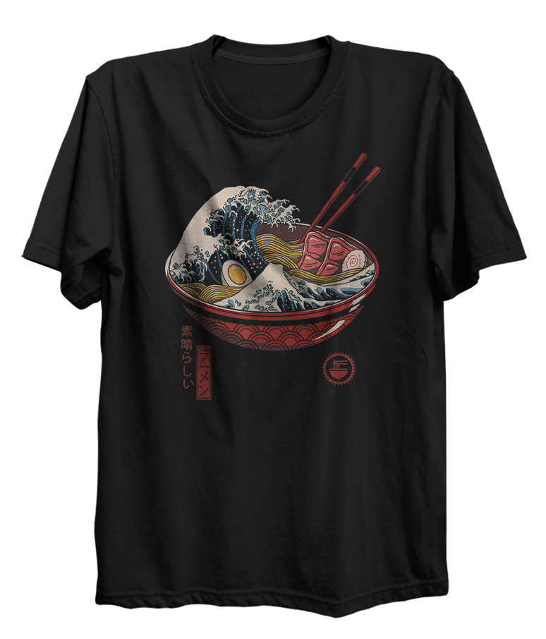 Japanese The Great Wave Ramen Miso Soup Art