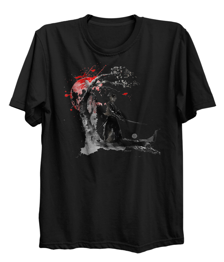 Katana Japanese Samurai Rising Sun Art