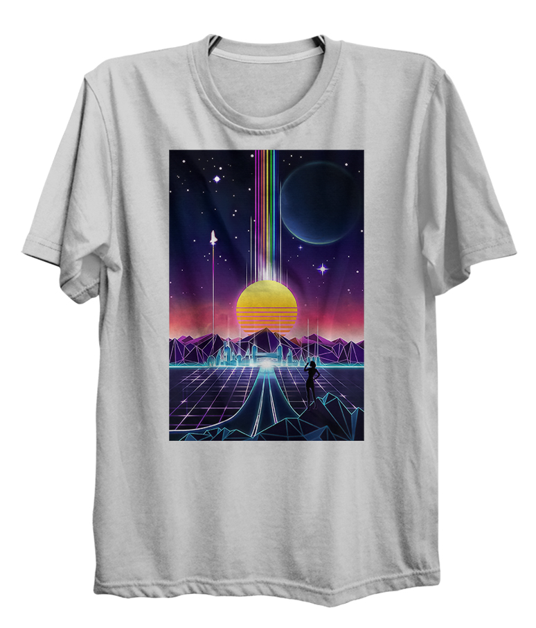 Neon Sunrise Vaporwave Vintage