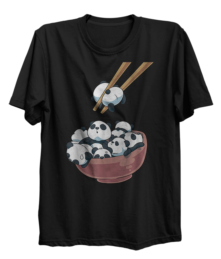 Pandas in a Bowl Funny Oriental Soup