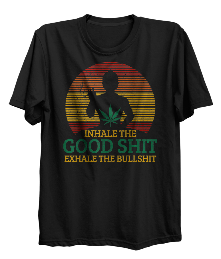 Yoga Inhale Exhale Funny Weed Style Yoga