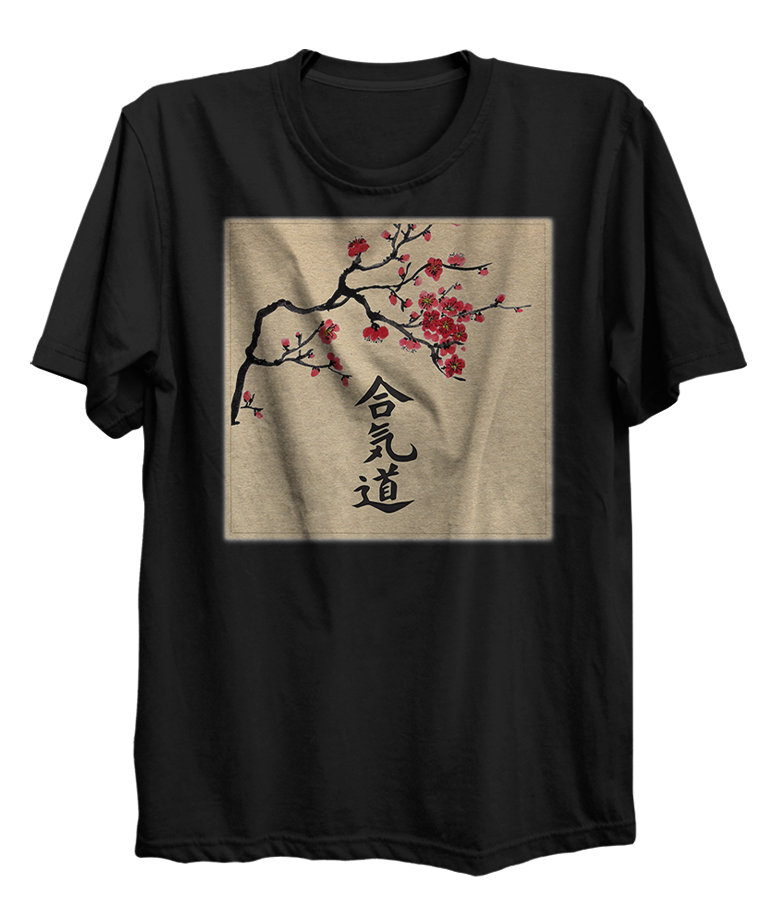 Aikido In Kanji Martial Arts Japanese Style Sakura