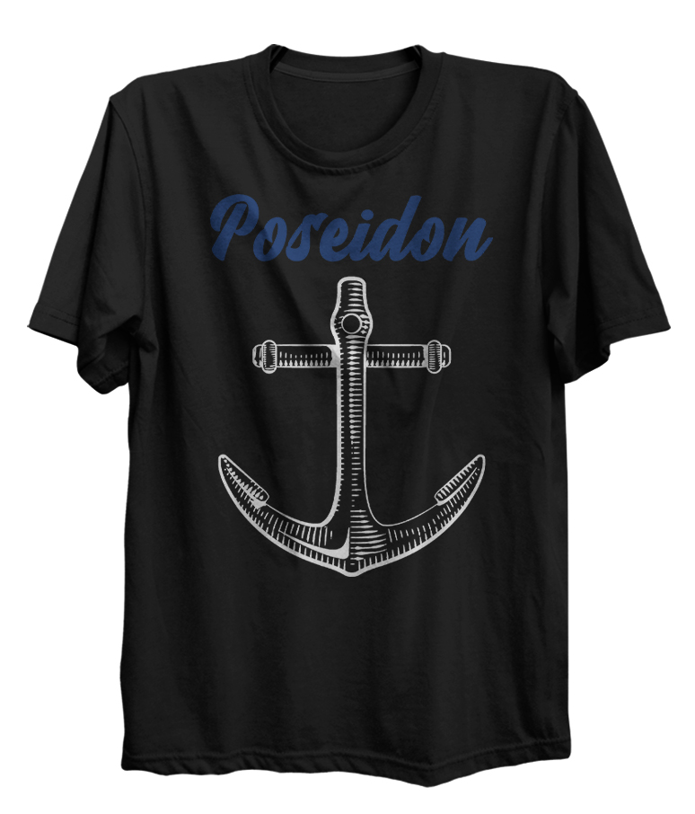 Ancient Greece God of Water Poseidon Anchor