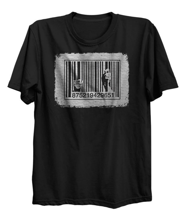 Banksy Consumerism Barcode Prison