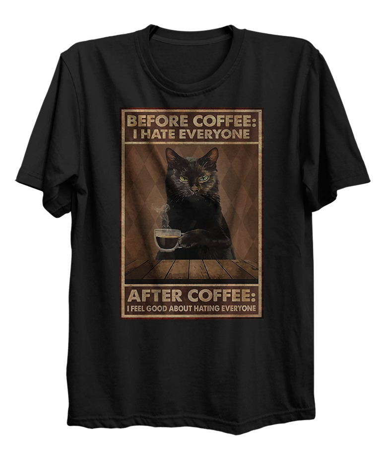 Before And After Coffee Cute Cat Life Style Funny