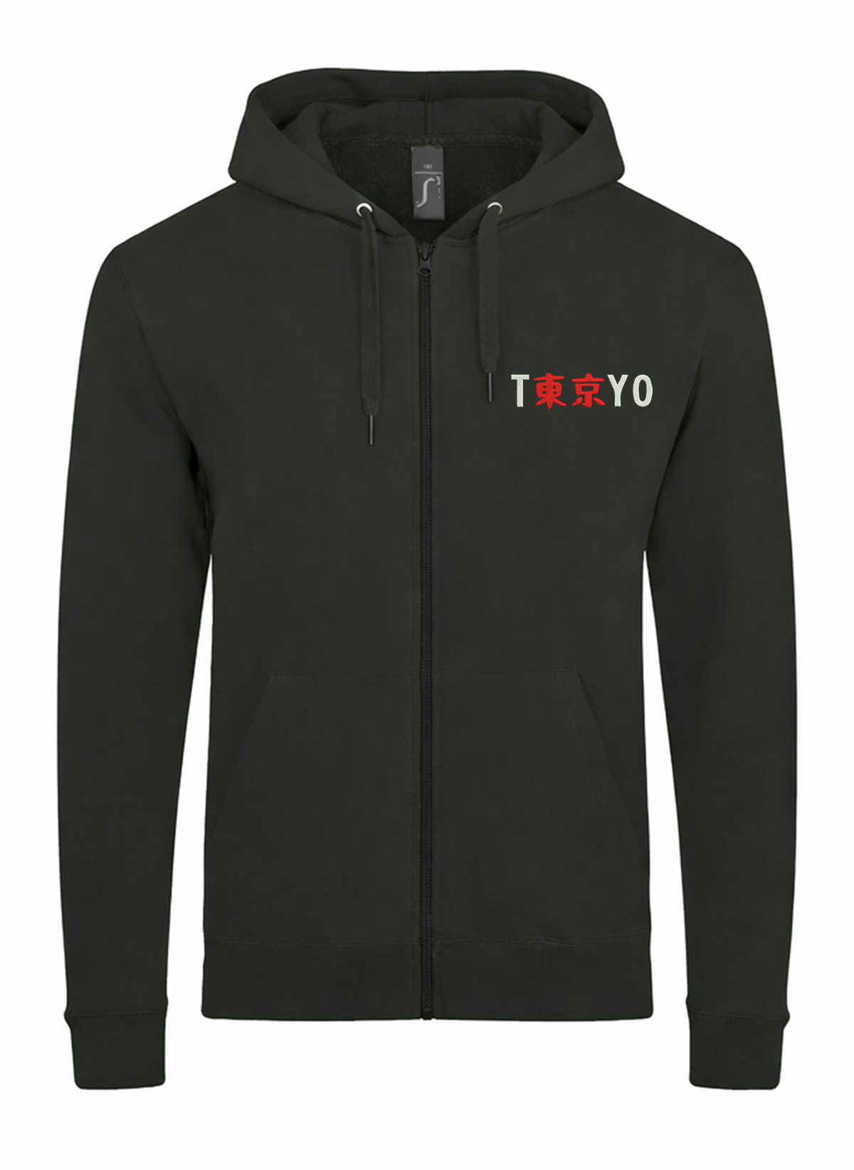 Tokyo Rising Sun City Japan Unisex džemperis su užtrauktuku ir gobtuvu