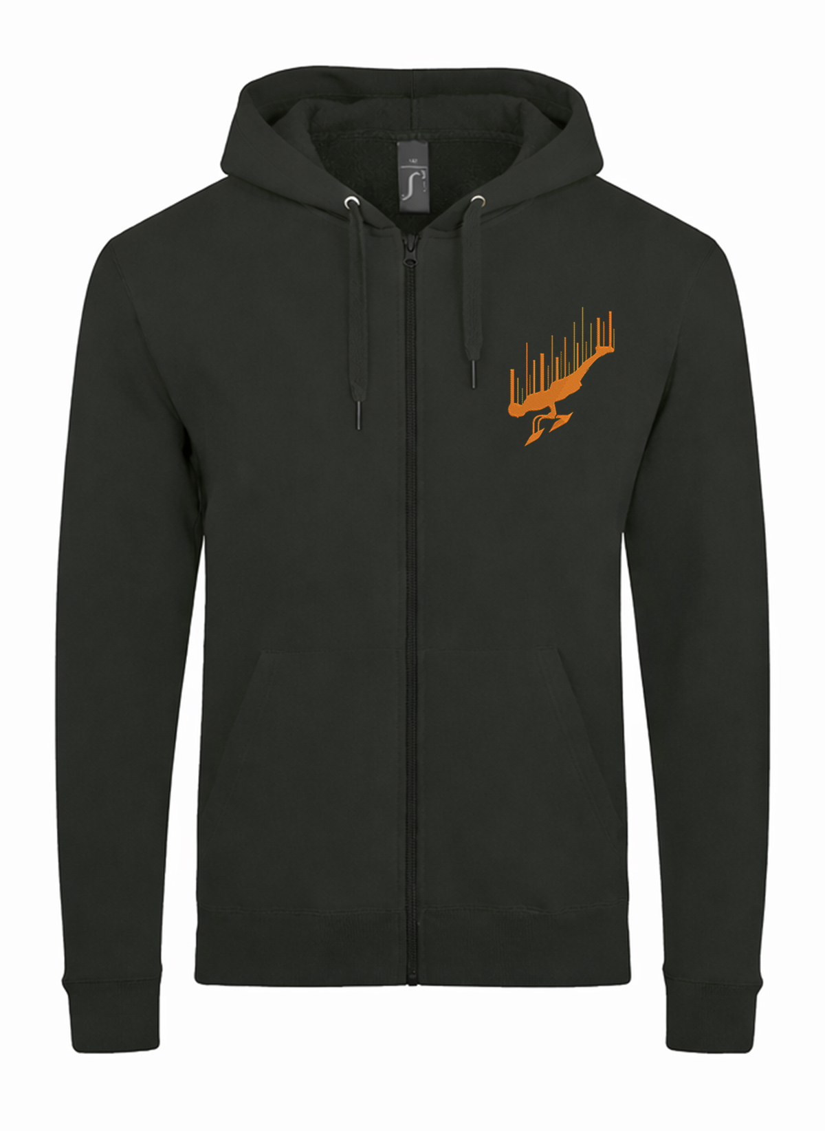 Calisthenics Planch Unisex džemperis su užtrauktuku ir gobtuvu