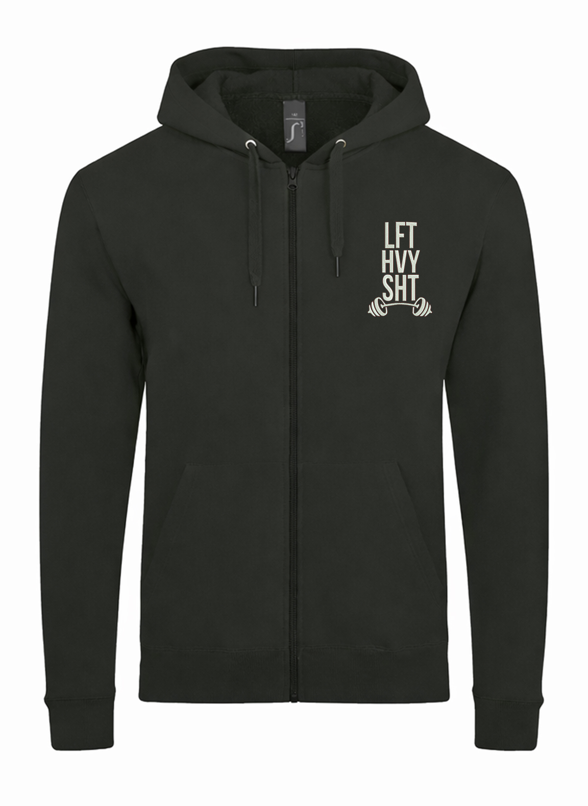 Lift Heavy Workout Fitness Unisex džemperis su užtrauktuku ir gobtuvu