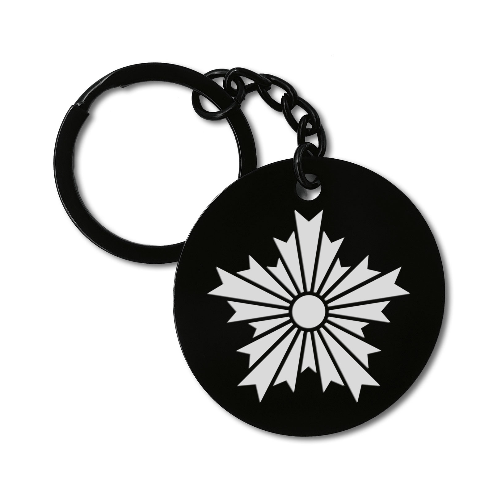 Japan Police Symbol Graviruotas metalinis pakabukas su pasirenkamu užkabinimu